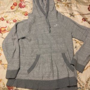 Men's grey Hollister hoodie sweater